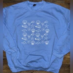 Seashell Graphic Sweatshirt